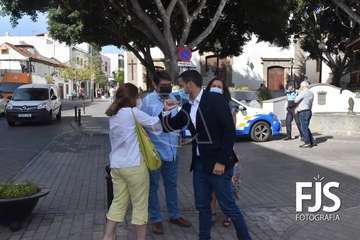 El Cabildo supervisa la finalización de las obras de mejora en la Zona Comercial Abierta de Los Llanos/Francisco Javier Santana.